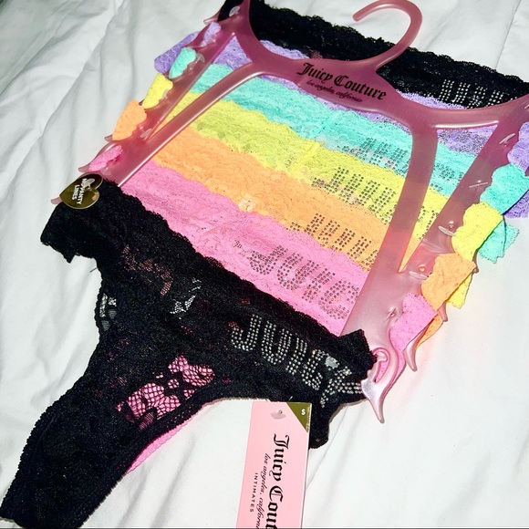 Juicy Couture Set of 7 Thongs (Brand New) - Picture 2 of 4